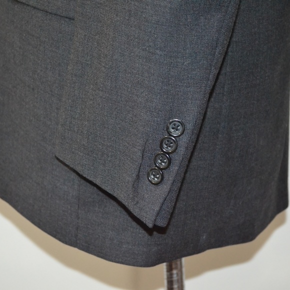 Pronto Uomo 40L Sport Coat Blazer Suit Jacket Gray - Picture 3 of 8